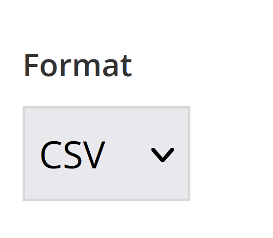 The &ldquo;Format&rdquo; dropdown menu