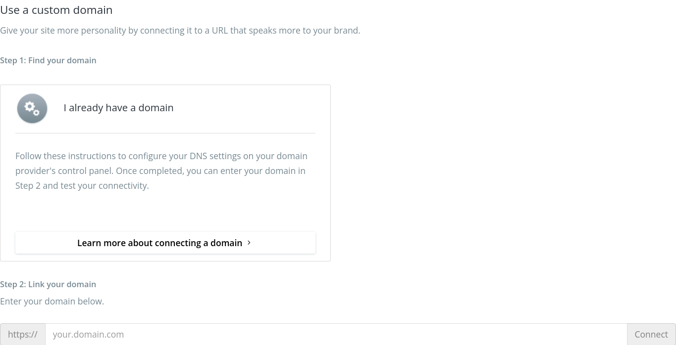 Connect the Domain to Your Sellstart Store